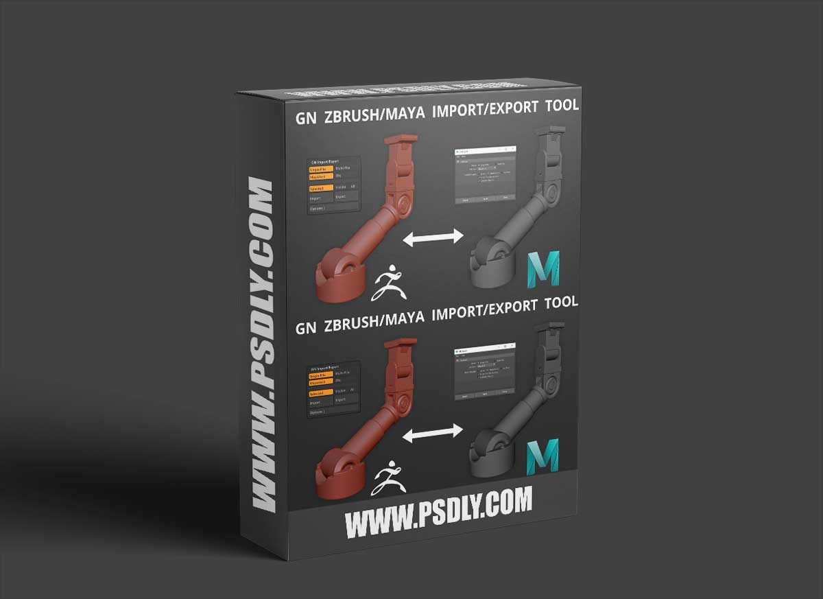 GN ImportExport v2.70 - ZBrush/Maya Import/Export Tool