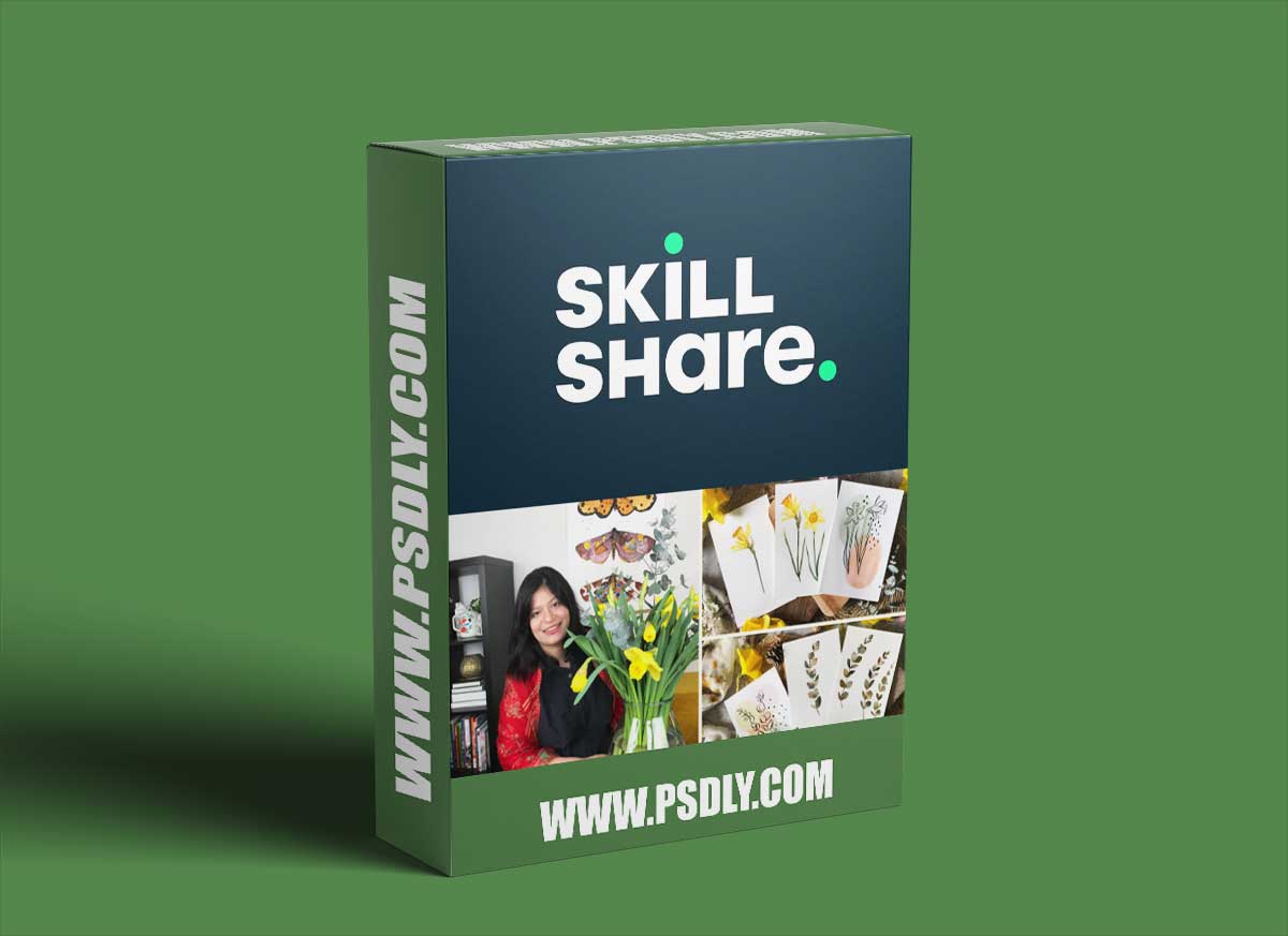 Painting Watercolor Botanicals from Live References in Three Art Styles