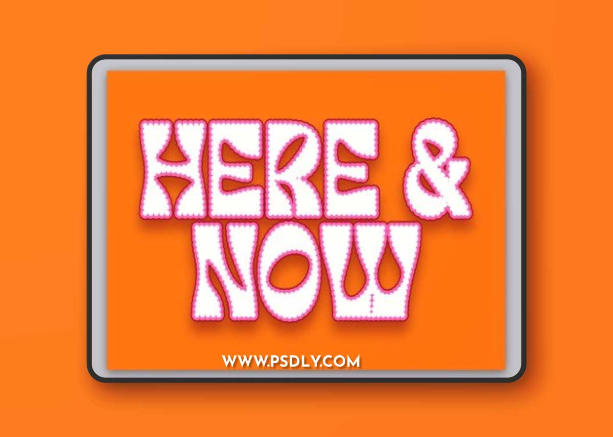 Scalloped Edge Text Effect