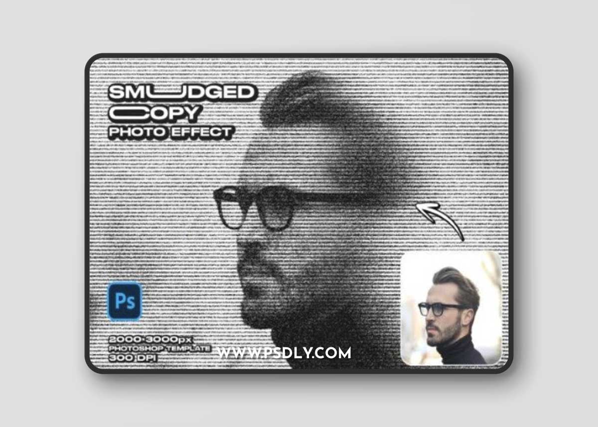 Smudged Copy Photo Effect