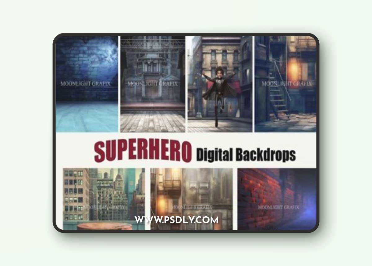 Superhero Backdrop Bundle
