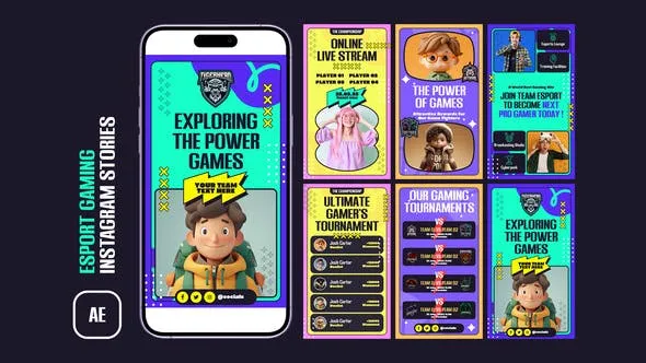 Videohive ESport Gaming Instagram Stories 51753554