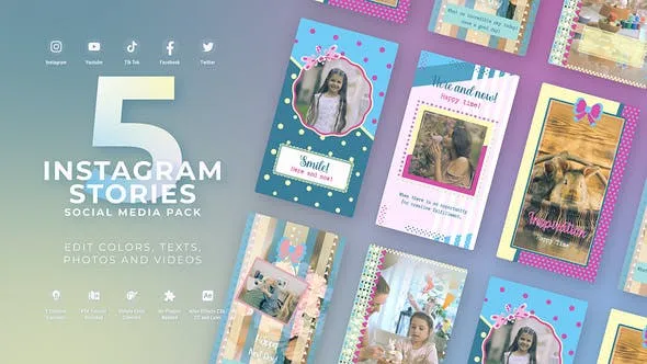 Videohive Instagram Happy Summer Pastel Reel 51621417