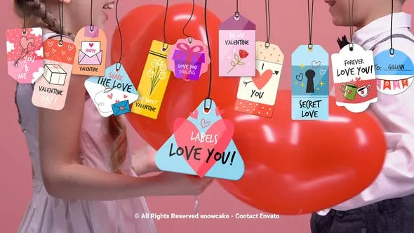 Videohive Labels Love You 51790823