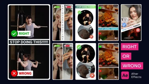 Videohive Right or Wrong Kit - Vertical 51702458