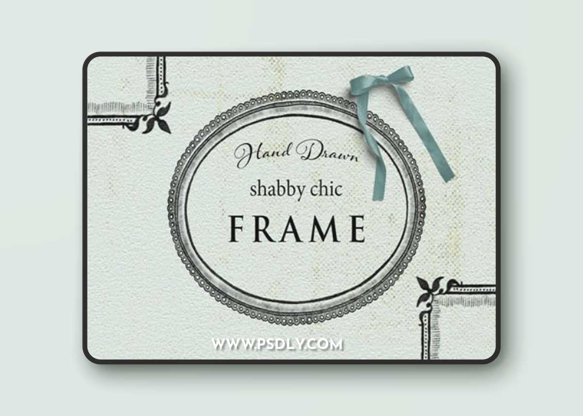 Vintage Hand Drawn Shabby Chic Frames