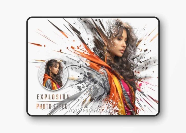 Explosion Dispersion Photo Effect 1 Explosion Dispersion Photo Effect