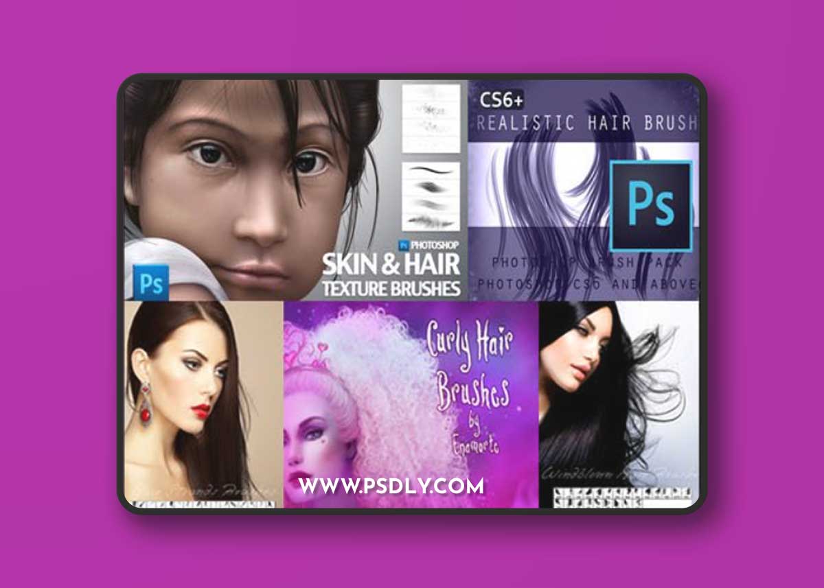 Hair Brushes Bundle for Photoshop