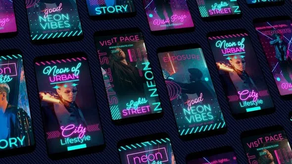 Videohive Neon Instagram Reels 51994477