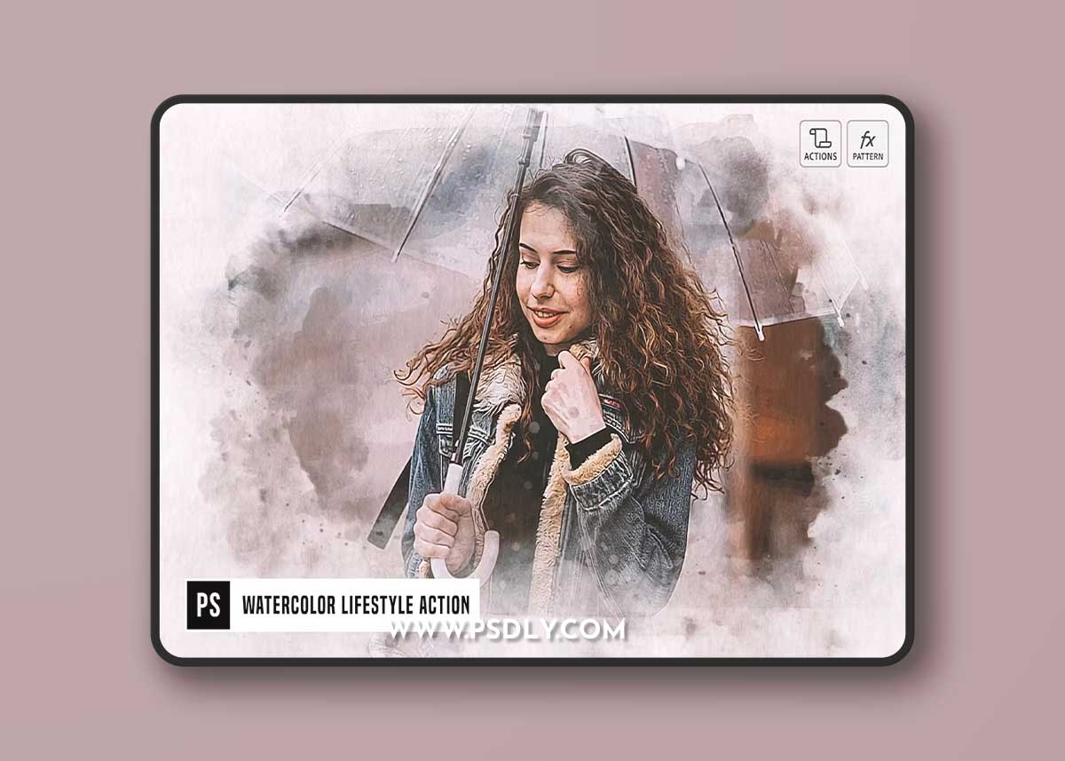 Watercolor Lifestyle Action 68RCJKR