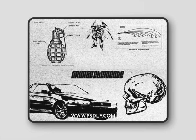 200+ Original Grunge Elements Pack 1 200+ Original Grunge Elements Pack