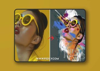 Artist Watercolor Painting Effect