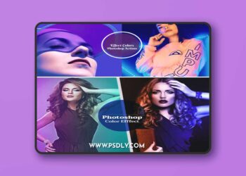 Best Coloring Light Effect Actions for Photoshop