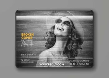 Broken Copier Photo Effects