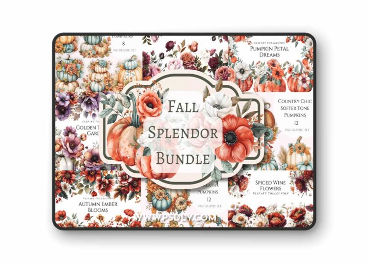 Fall Splendor Graphic Bundle 1 Fall Splendor Graphic Bundle