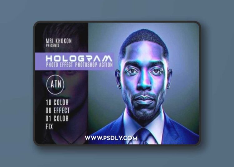 Hologram Photoshop Action 1 Hologram Photoshop Action