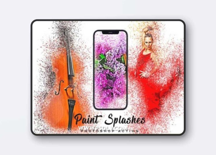 Paint Splash Photoshop Action 1 Paint Splash Photoshop Action