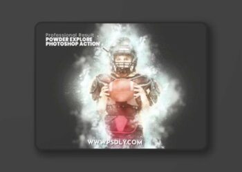 Powder Explore Photoshop Action