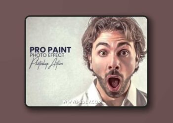 Pro Paint Effect Photoshop Action