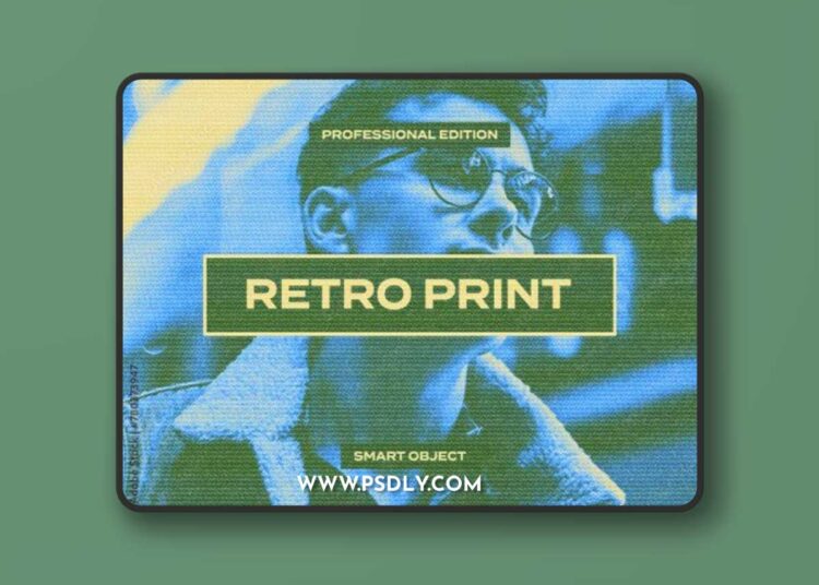 Retro Halftone Screen Photo Effect 1 Retro Halftone Screen Photo Effect