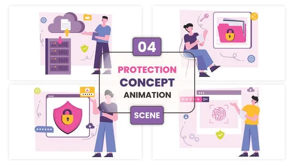Videohive Data Protection Concept Illustration Animation Scene 53011312 1 Videohive Data Protection Concept Illustration Animation Scene 53011312