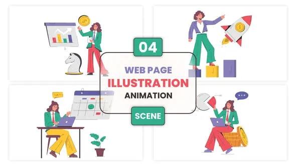 Videohive Web Page Illustration Animation Scene 53011526 1 Videohive Web Page Illustration Animation Scene 53011526