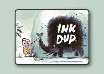 INKDUP - Natural Media Ink Brushes for Procreate