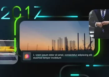 Videohive Corporate Line Glow Timeline Slideshow 53525510