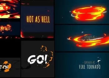 Videohive Fire Logo Text Opener [After Effects] 53453698