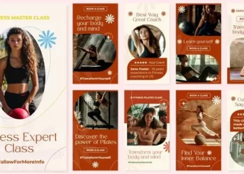 Videohive Fitness Pilates Sports Instagram Stories 53259880