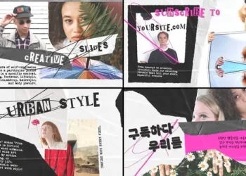 Videohive Modern Torn Paper Slides for After Effects 53524128