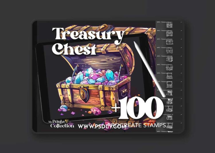 100+ Procreate Treasury Chest Stamps 1 100+ Procreate Treasury Chest Stamps
