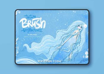 30 Texture Brushes for Procreate