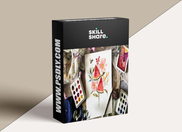 Fresh and Modern Watercolors: Paint a Stunning Fruit and Floral Arrangement 1 Fresh and Modern Watercolors Paint a Stunning Fruit and Floral Arrangement