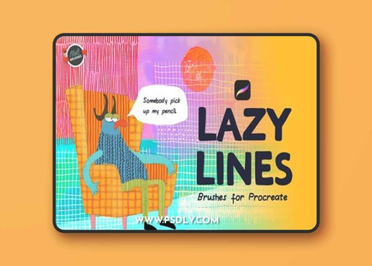 Lazy Lines Procreate Texture Pack H3TX77T 1 Lazy Lines Procreate Texture Pack H3TX77T