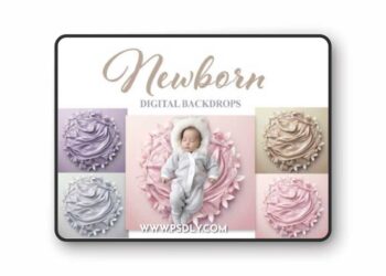 Newborn V4 Digital Backdrop Set