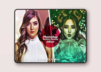 Realistic Painting Effect Actions for Photoshop