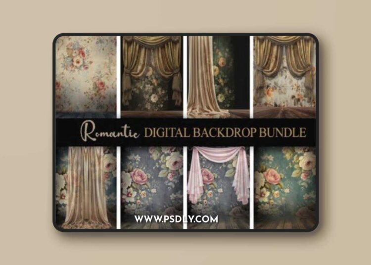Romantic V1 Digital Backdrop Bundle 1 Romantic V1 Digital Backdrop Bundle
