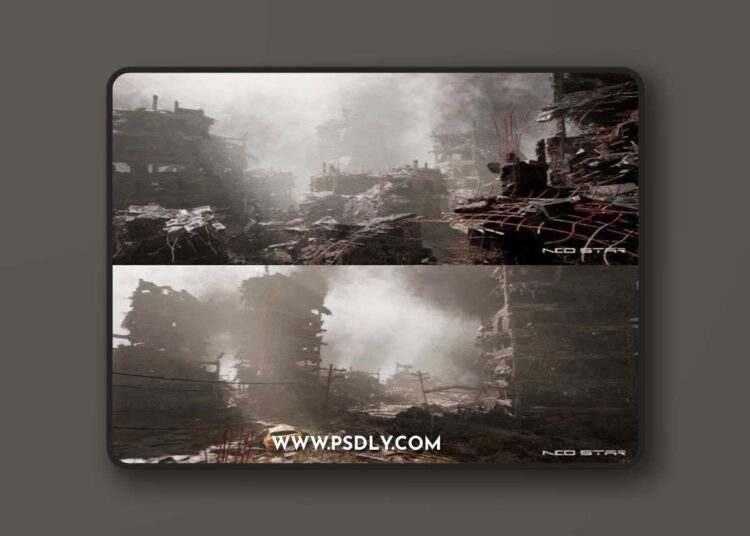 Scorched City 3D Model 1 Scorched City 3D Model