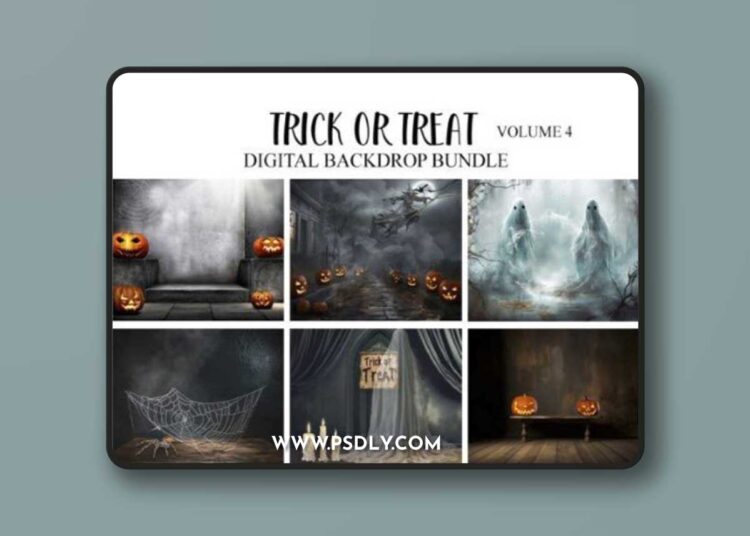 Trick or Treat V4 Digital BackdropBundle 1 Trick or Treat V4 Digital BackdropBundle