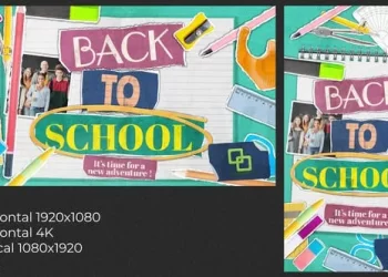 Videohive Back To School Paper Slideshow 53875616