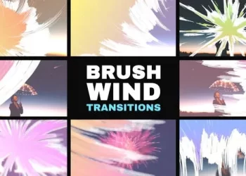 Videohive Brush Wind Transitions for After Effects 53685890