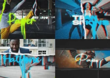 Videohive Paper Halftone Transitions 53960584