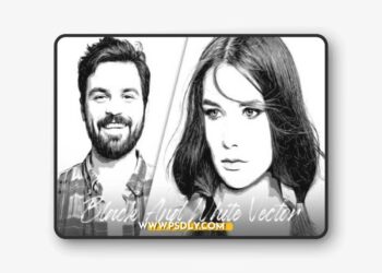 Black and White Vector Effect