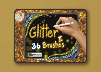 Glitter Brush Set 2 for Procreate