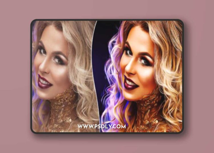 Paintign Cartoon Photoshop Action 1 Paintign Cartoon Photoshop Action