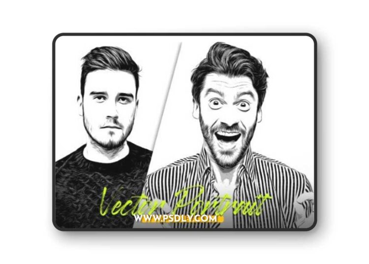 Vector Portrait Photo Effect 1 Vector Portrait Photo Effect