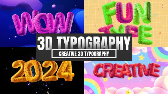 Videohive Creative 3D Typography For After Effects 54346835 1 Videohive Creative 3D Typography For After Effects 54346835