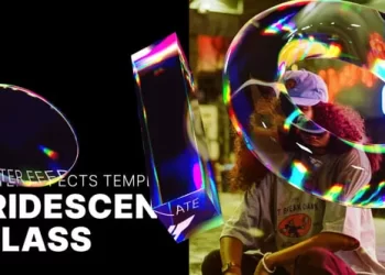 Videohive Iridescent Glass 54342221