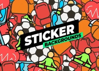 Videohive Sticker Backgrounds 54192194